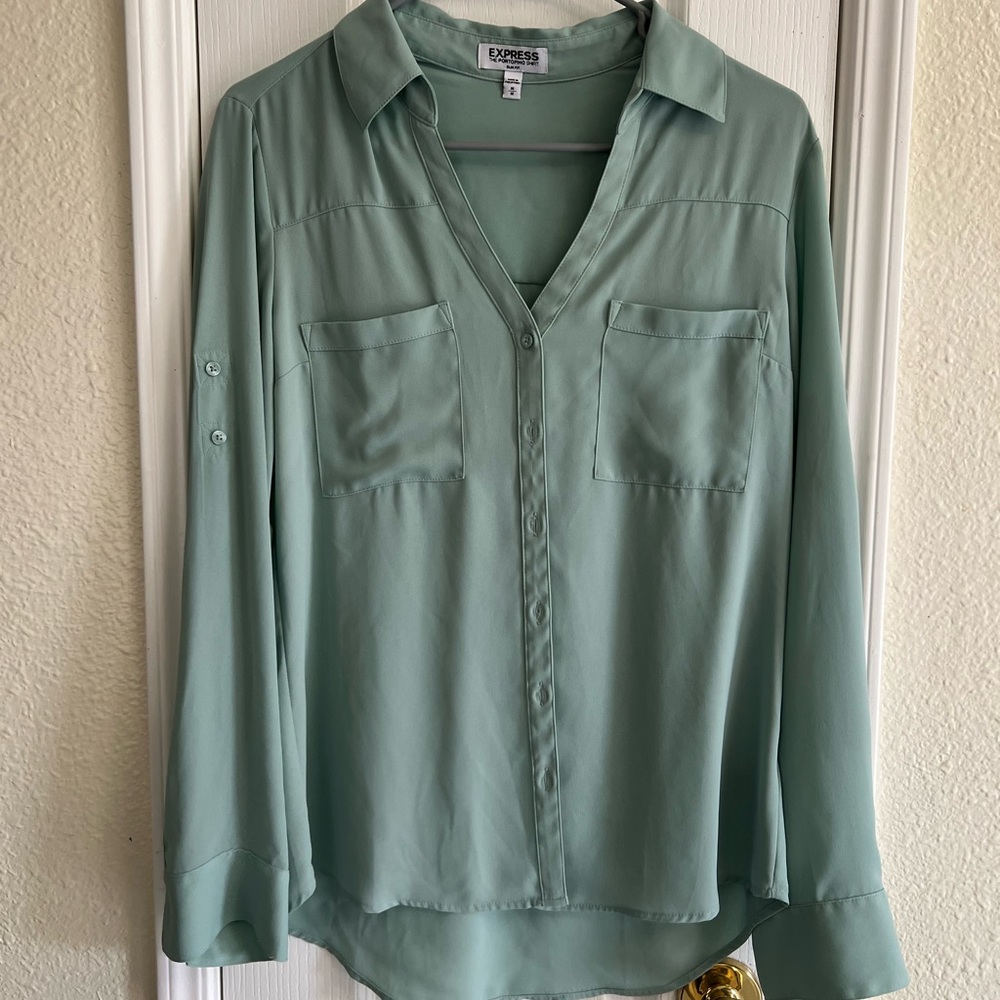 Express: Mint green Portofino button down